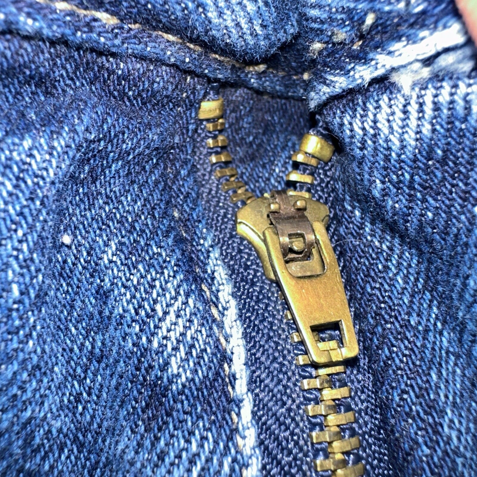 Richcow Jeans Vintage Y2K Carpenter Blue Denim Jeans Mens Size 38x32 Embroidery