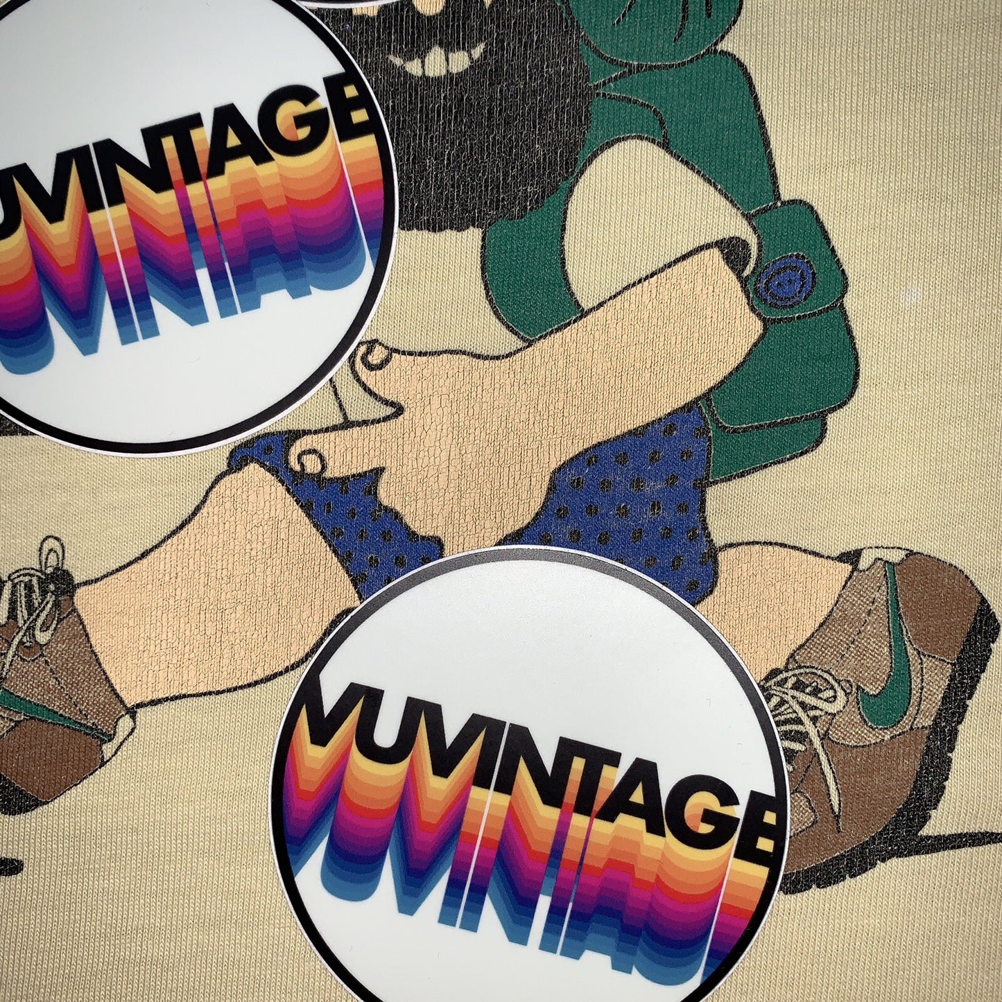 HIKE NIKE 80s Vintage T Shirt OG Rare Grail Geisha Rap Japan Yellow Long Sleeve