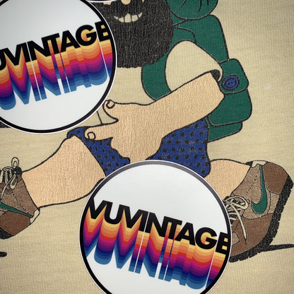 HIKE NIKE 80s Vintage T Shirt OG Rare Grail Geisha Rap Japan Yellow Long Sleeve