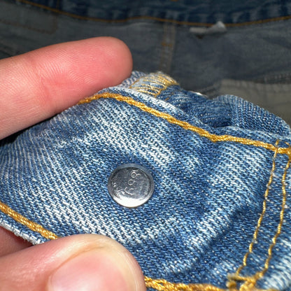 Levis 501 Vintage Y2K XX Straight Leg Jeans Blue Light Wash 35x34 Act 34x34