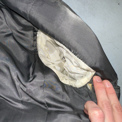 YSL Yves Saint Laurent Vintage Gray Tweed Jacket 38 Blazer Coat France Suit 80s