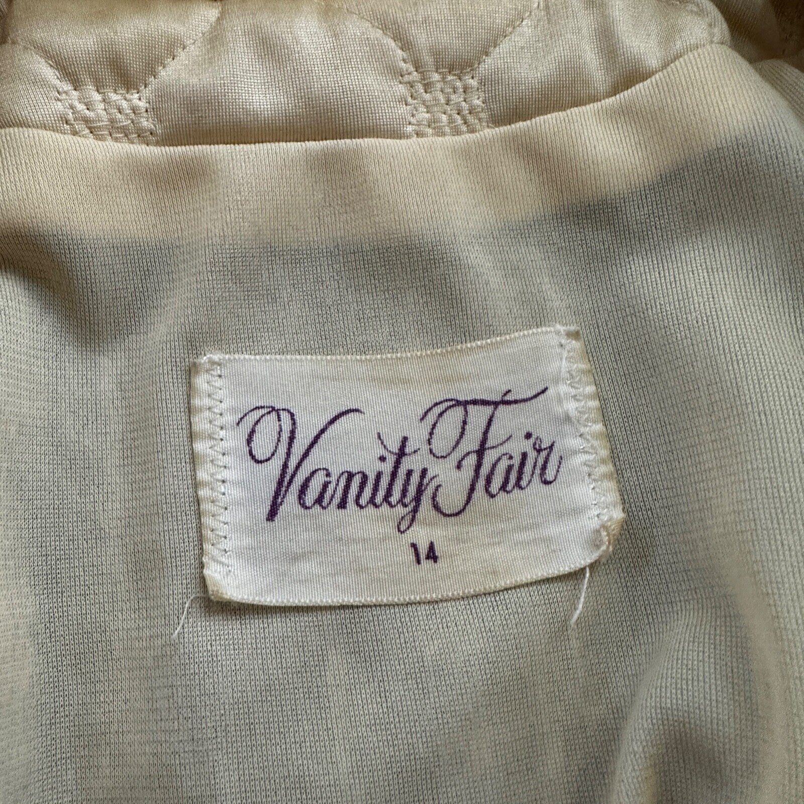 VTG Mod Brown VANITY FAIR Wrap NYLON Peignoir Robe Nightgown Gown