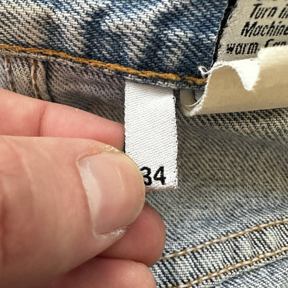 Vintage Calvin Klein Jeans Mens 34 Blue Stonewash 1990s USA 90s 31x27 Light