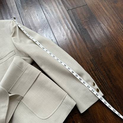 VTG Union Sport Coat Mens 42 Johnson Blazer Button Cricketer 70s 1970s Tan