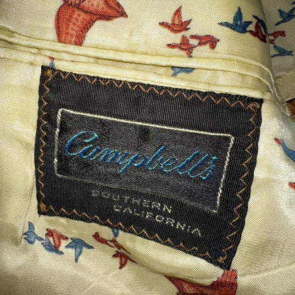 VTG Mens 2 PC Suit 40 Jacket Coat Pants Brown Rockabilly 60s 1960s Corduroy