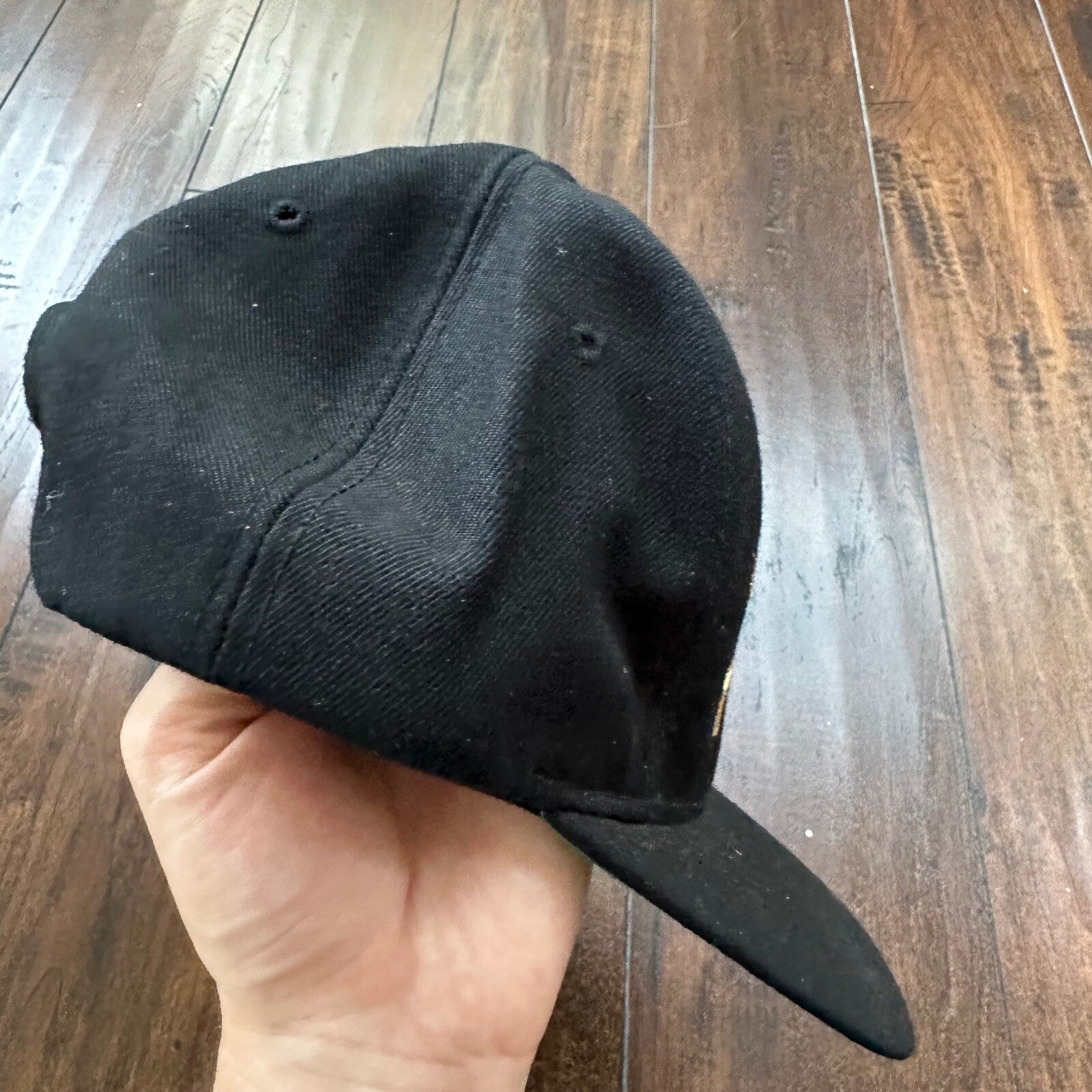 Specialty Polymer Inc Vintage Hat Cap Snapback Black Gold Oregon Rap Music Bands