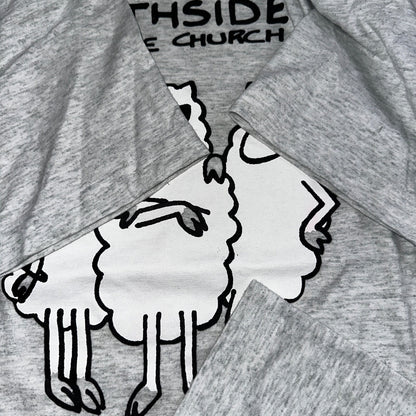 Church Sheep Funny Cute VTG T Shirt Alliance North Side Jesus Christ Love Music