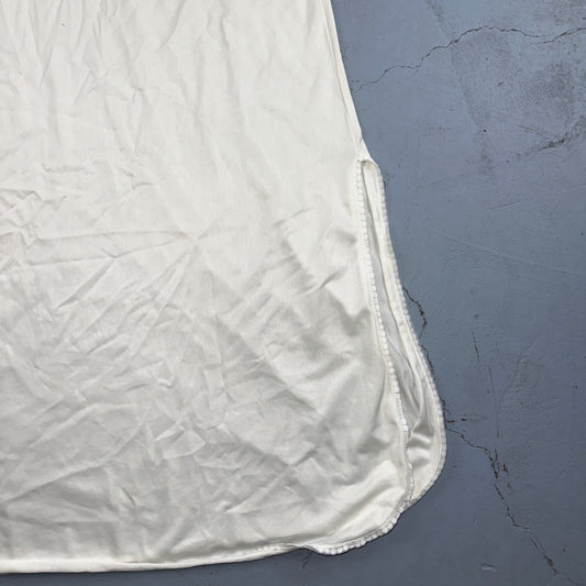 VTG Komar 1970s Lingerie Slip Dress Sleepwear Full Sweep Nightgown Lace 70s