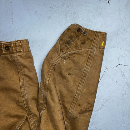 Carhartt VTG Detroit Jacket Men's Large Lined Blanket Workwear J97 CML Thrashed