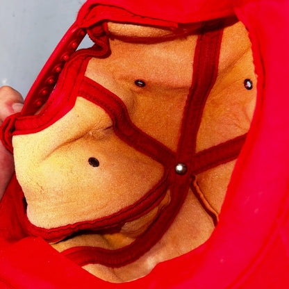 Vintage Simpson Racing Hat Cap Red Snapback Motorsports Auto Garage USA