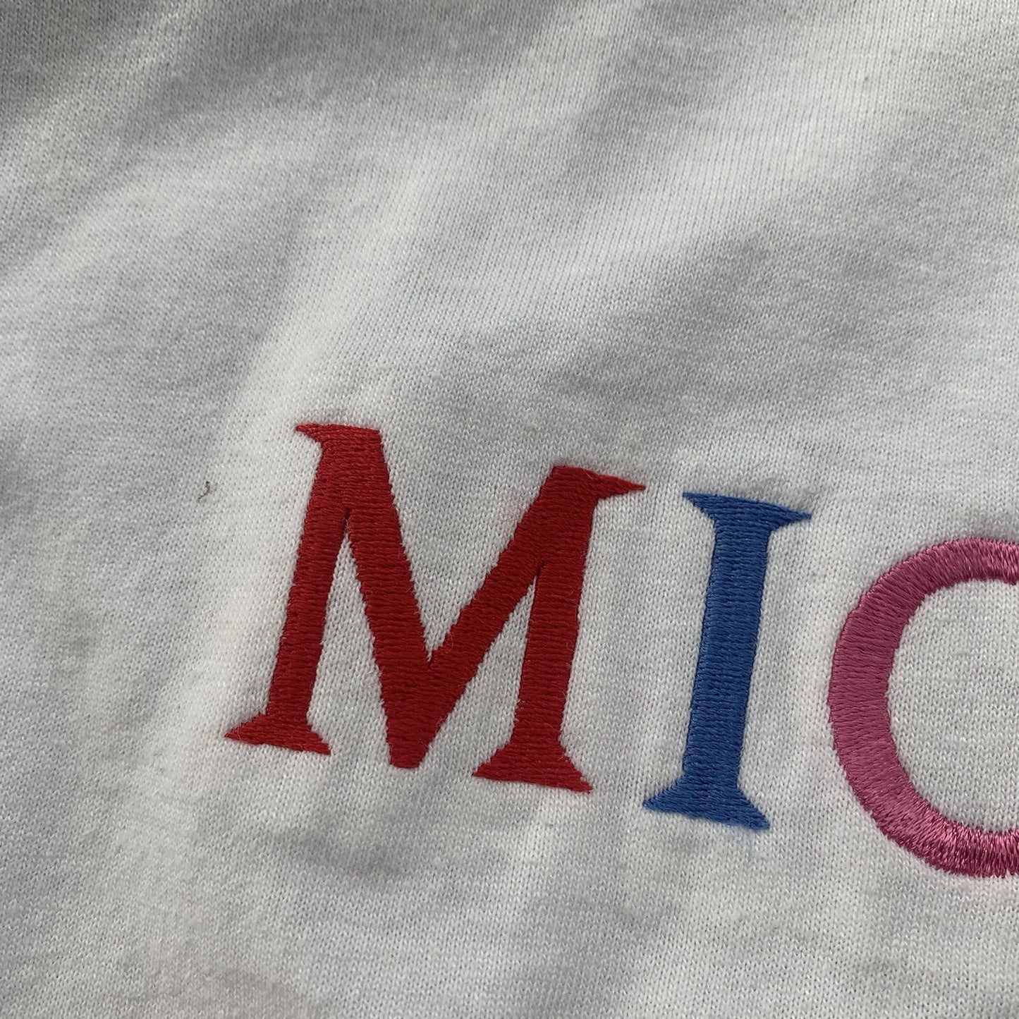 Michigan Vintage T Shirt 90s White FOTL Single Stitch Embroidery Rap Music Cool
