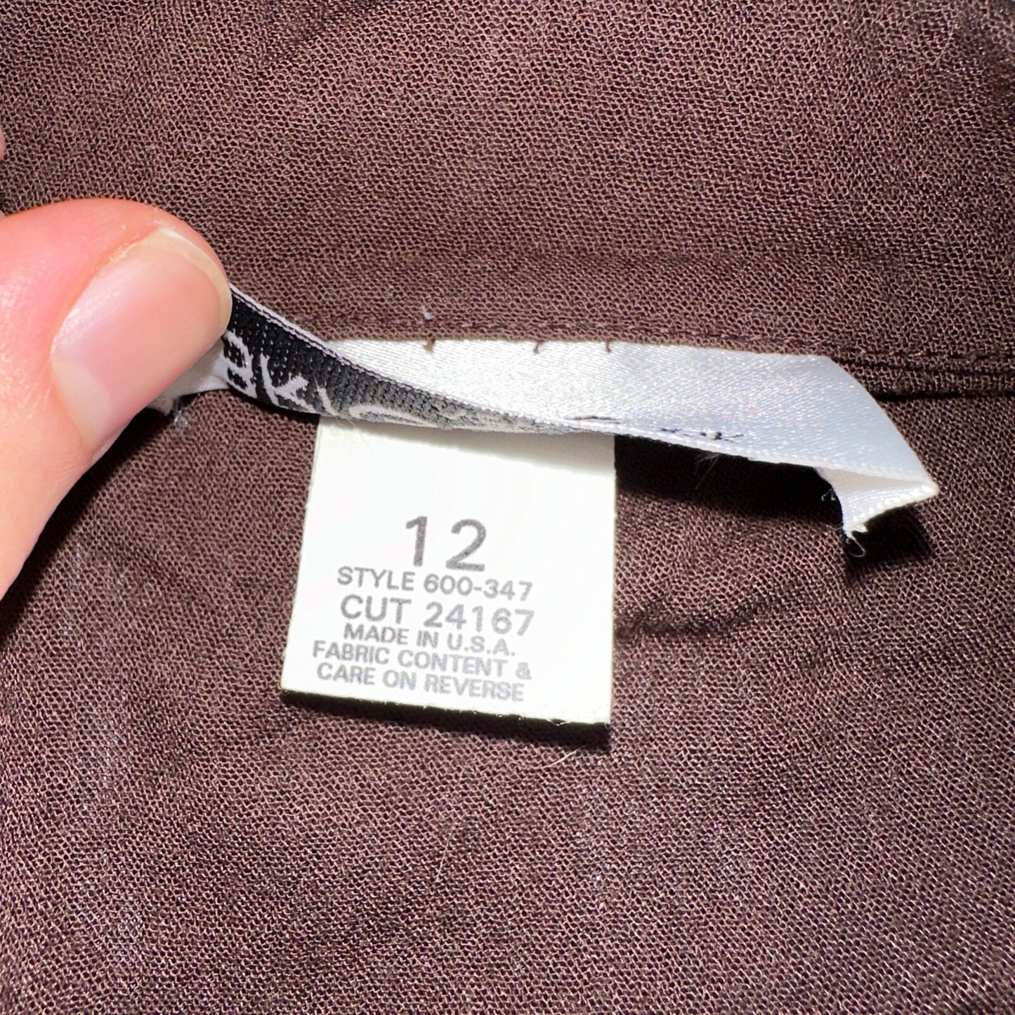 Briggs New York 2 Pc Womens 12 Brown Stretch Pants Blazer Vintage USA 80s