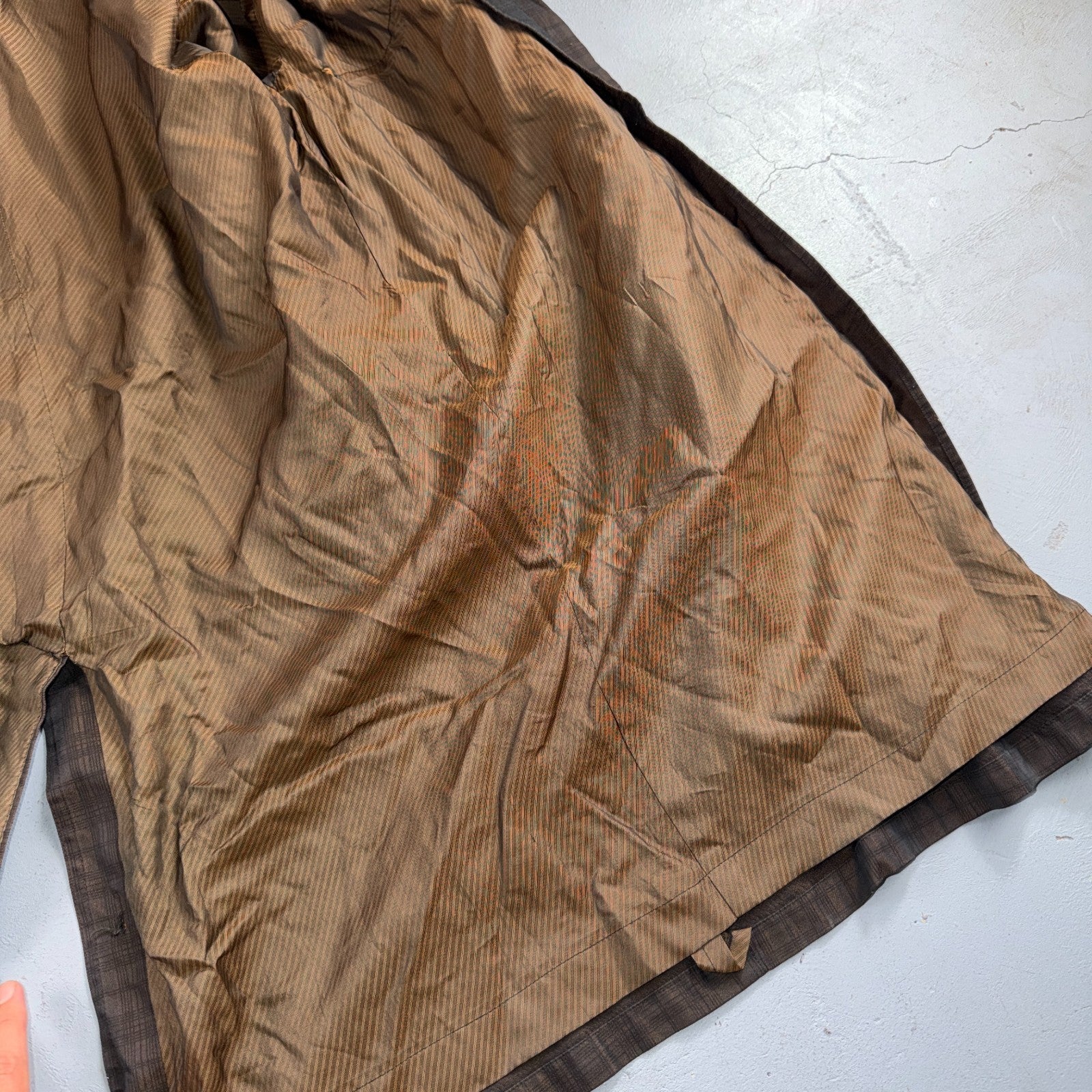 Vintage Size 42 All Weather Trench Coat Men Brown Button Rain Coat 1960s 60s