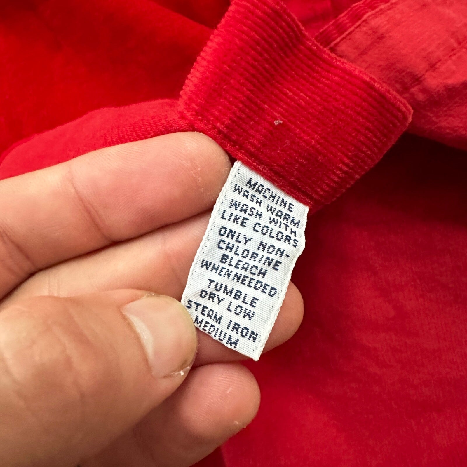 Polo Ralph Lauren Red Button Down Work Shirt Dress Vtg Up Y2K 90s Western Blake