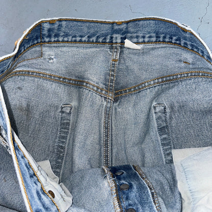 Levis 501 Vintage Y2K XX Straight Leg Jeans 90s Blue Light Wash 38x30 Act 35x26