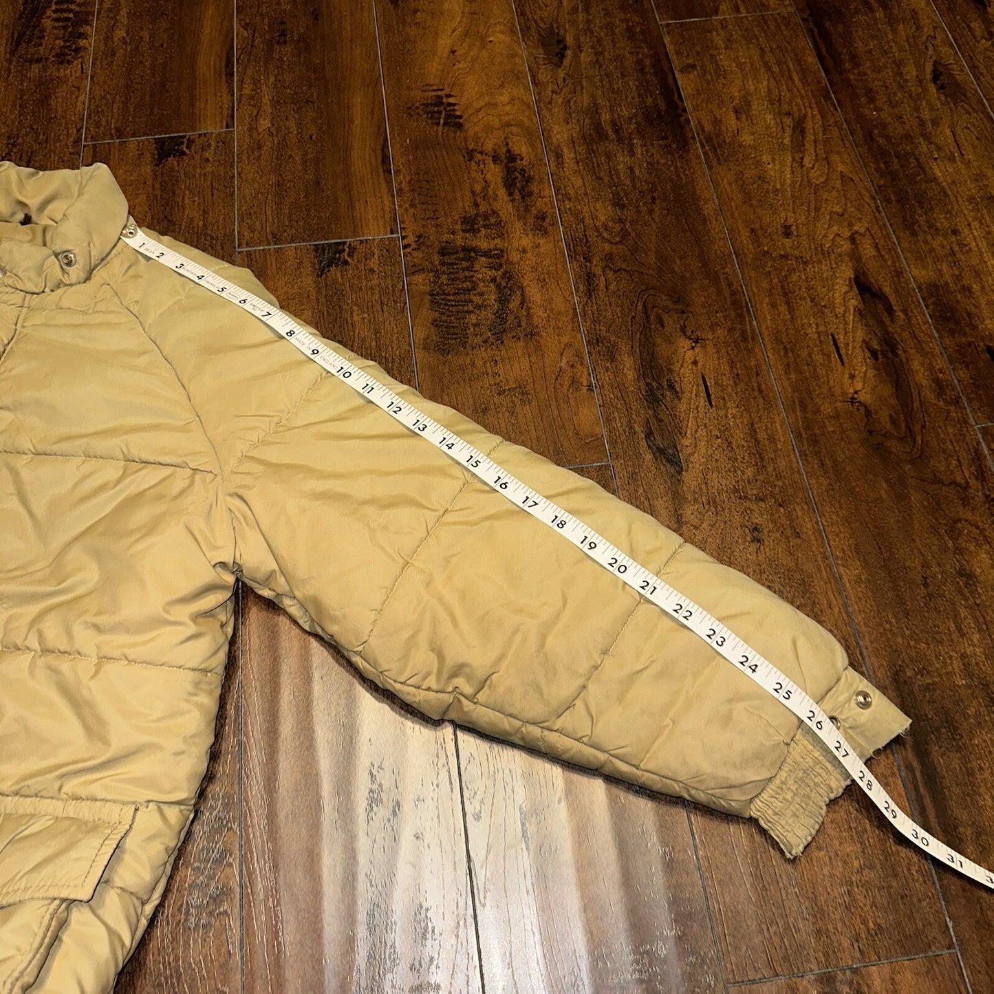 Vintage Golden Fleece Men's Tan Winter Jacket Parka Down Like Poly 70s 80s