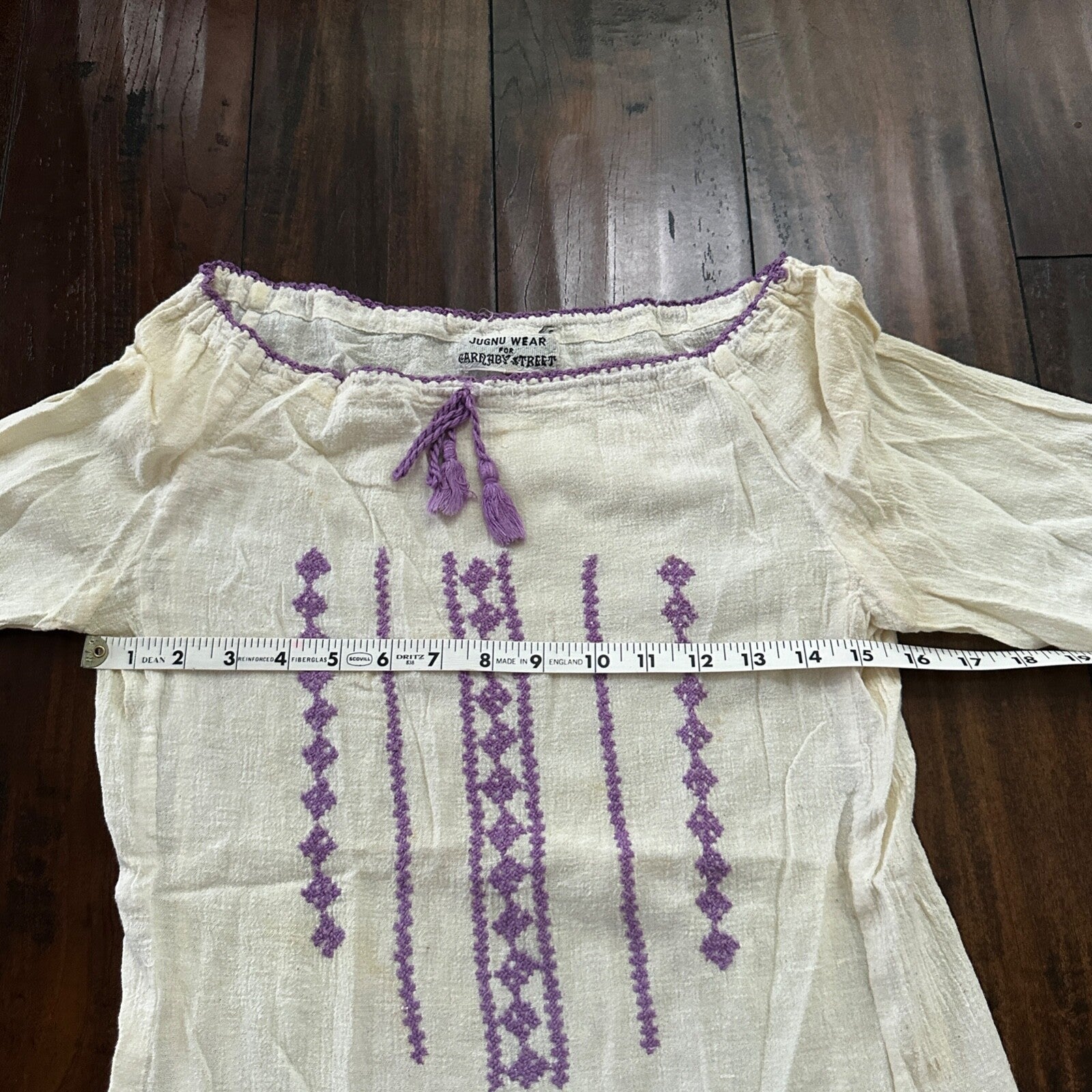 Vintage USA Rockabilly Womens Top 60s 70s Jung Wear Arraby Street RARE