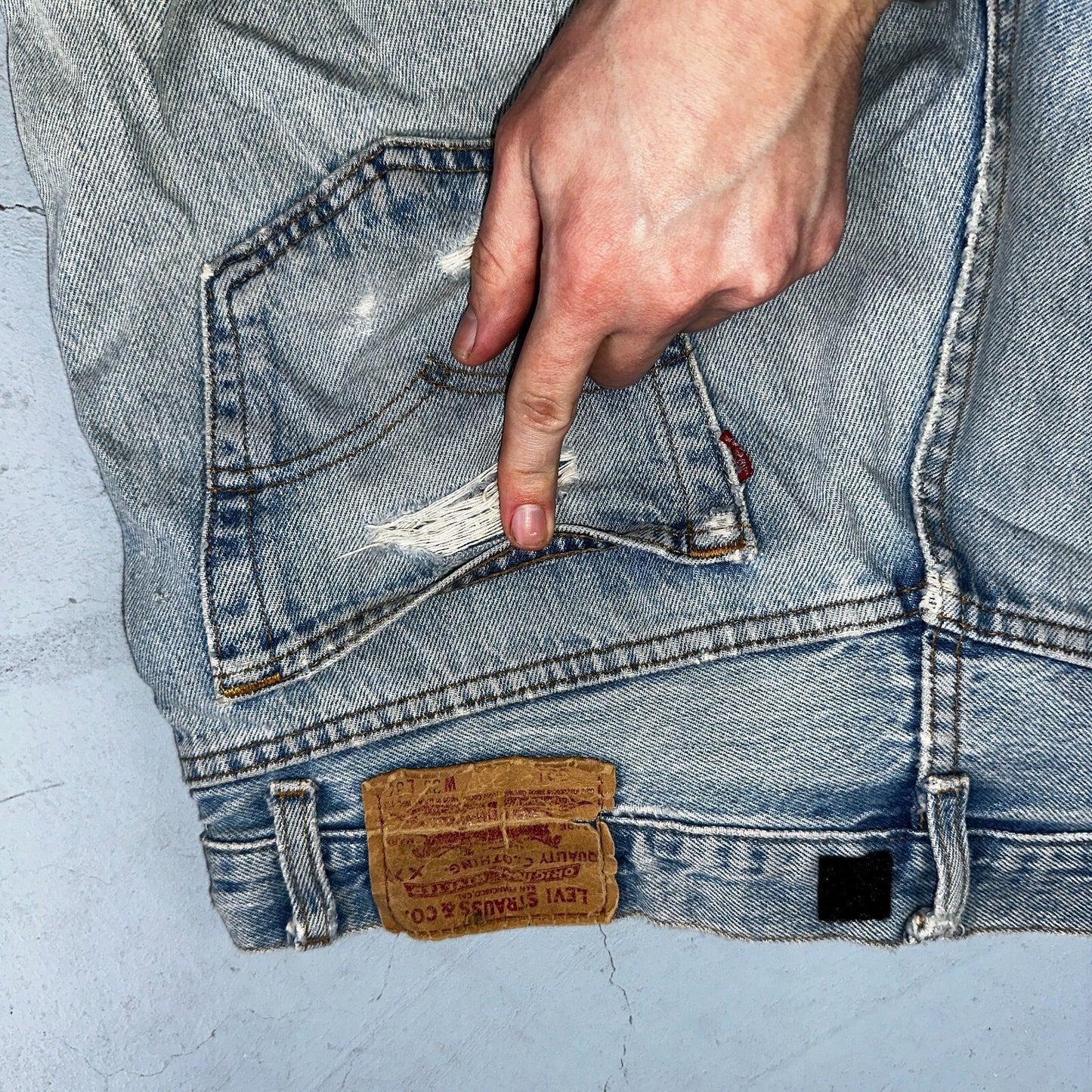 Levis 501 Vintage 90s USA XX Straight Leg Jeans Blue Custom Love 36x34 Act 33x32