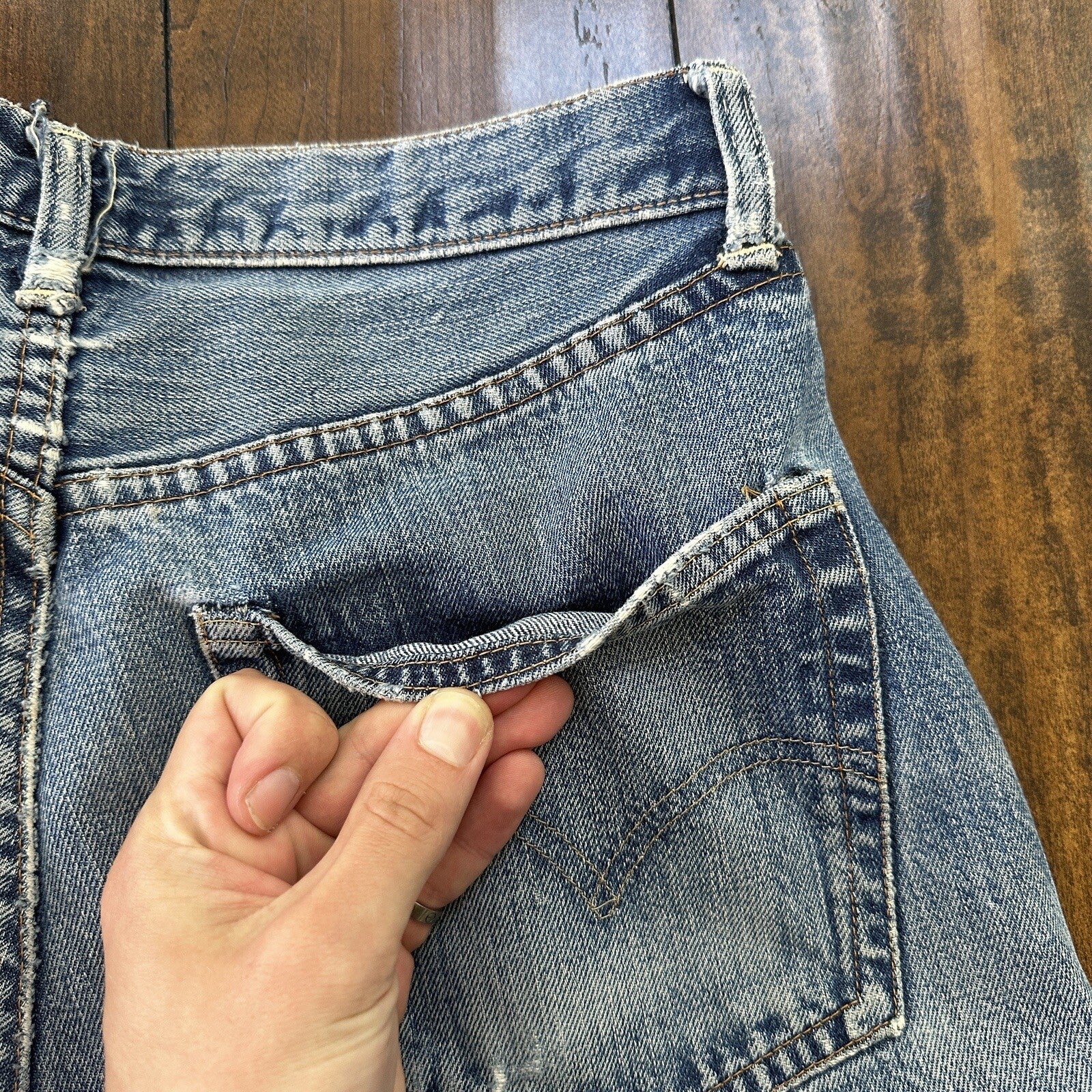 Vintage LEVIS 501XX Jeans Big E 1960s Denim Redline Selvedge 29x29 USA 60s 70s