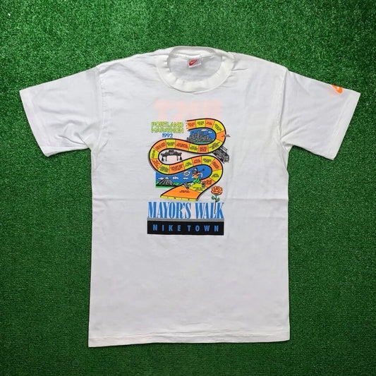 Vintage Nike T Shirt USA Rare Mayor Walk 90s Hike Nike Portland Oregon Run 