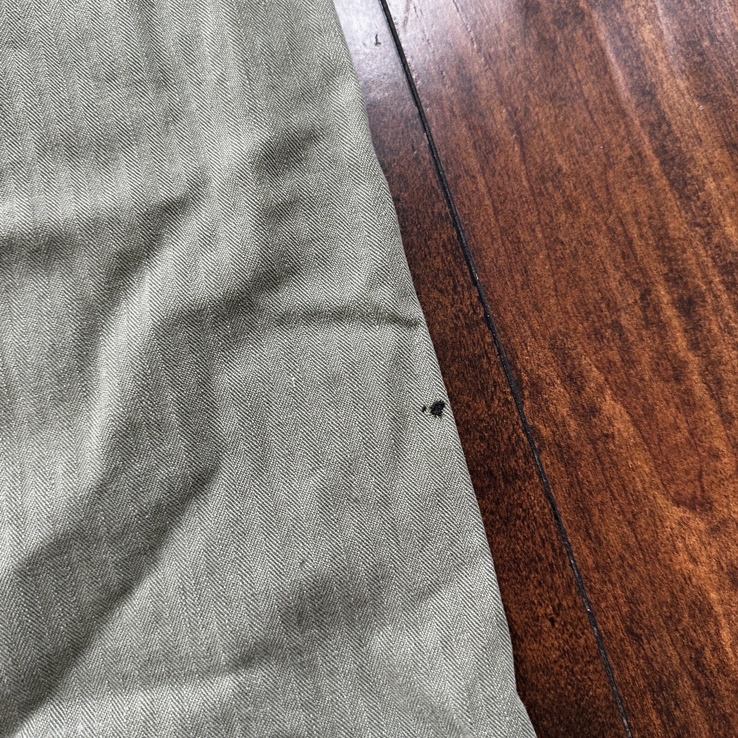 VTG WWII HBT Garment Laundry Bag Military Denim 1940s 40s 50s Stencil