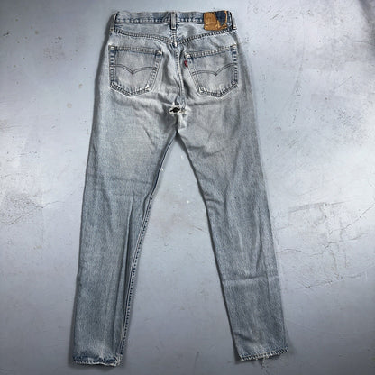 Levis 501 Vintage 80s USA XX Straight Leg Jeans 33x30 Altered Skinny Act 30x33