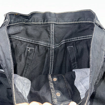 Levis 501 Vintage 90s XX Straight Leg Jeans Black Overdye Wash 36x30 Act 34x29