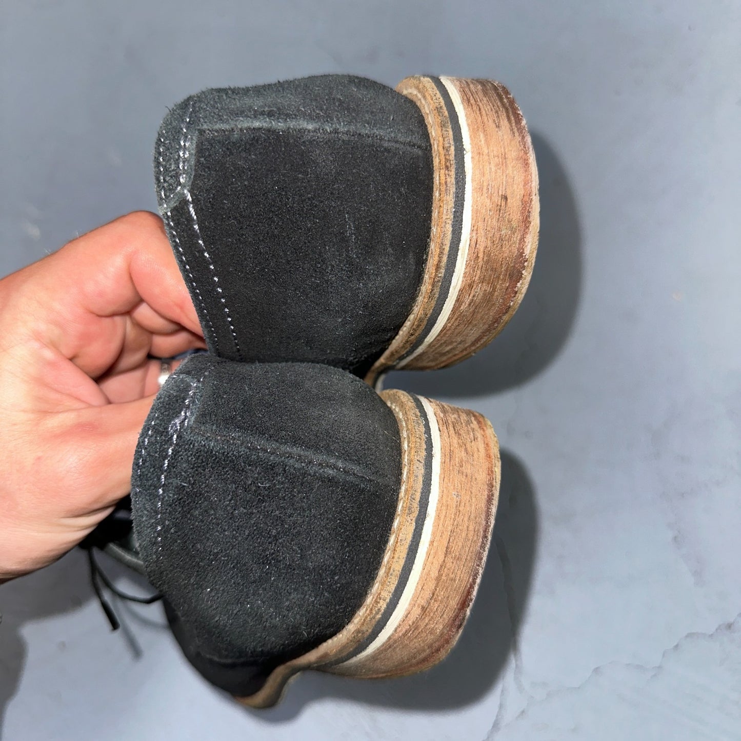 Giorgio Brutini Men’s Size 9 Black Suede Dress Shoes Classy Laces