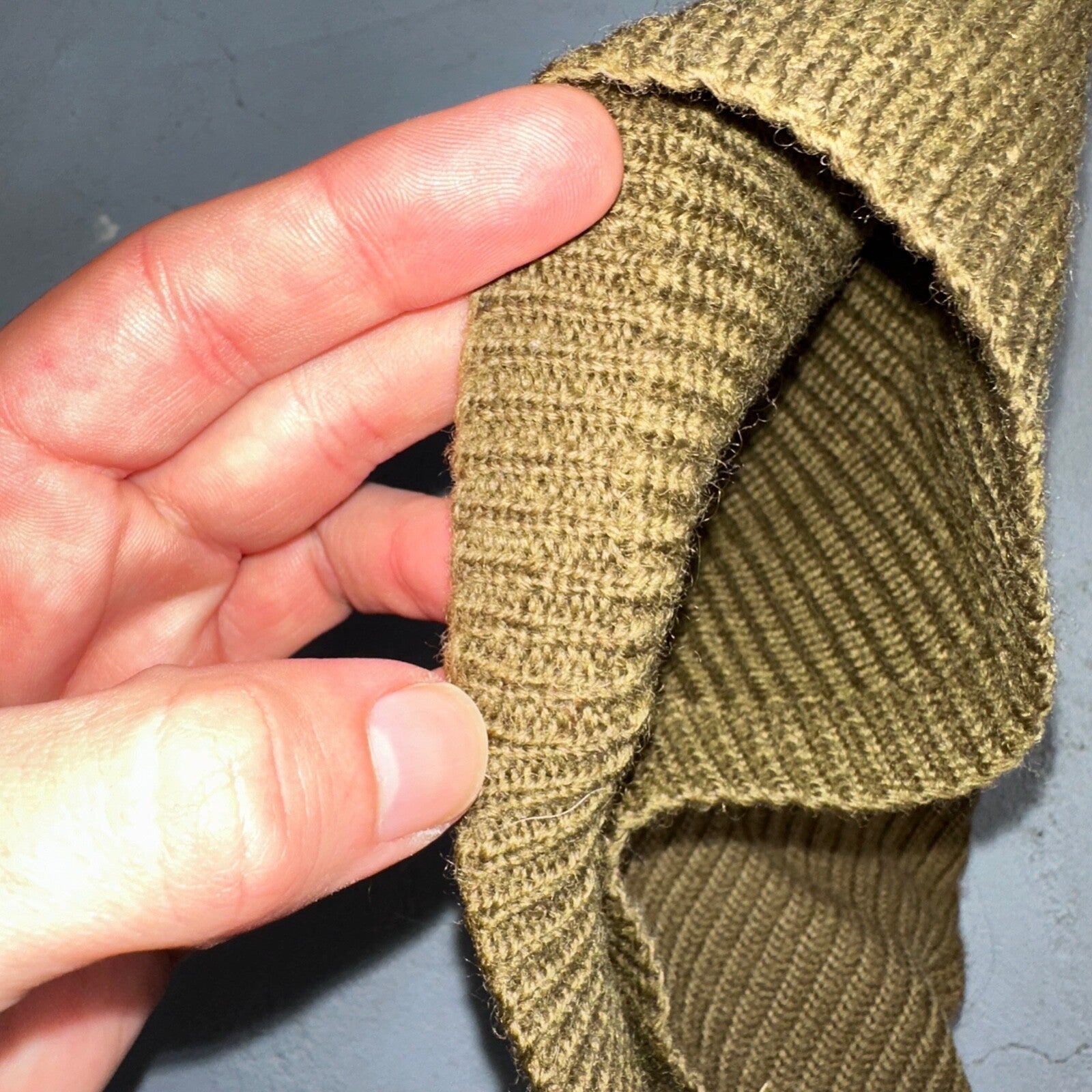 Vintage WWII Watch Cap Hat A-4 Rare Green Air Force Army 40s 50s Military A4 WW2