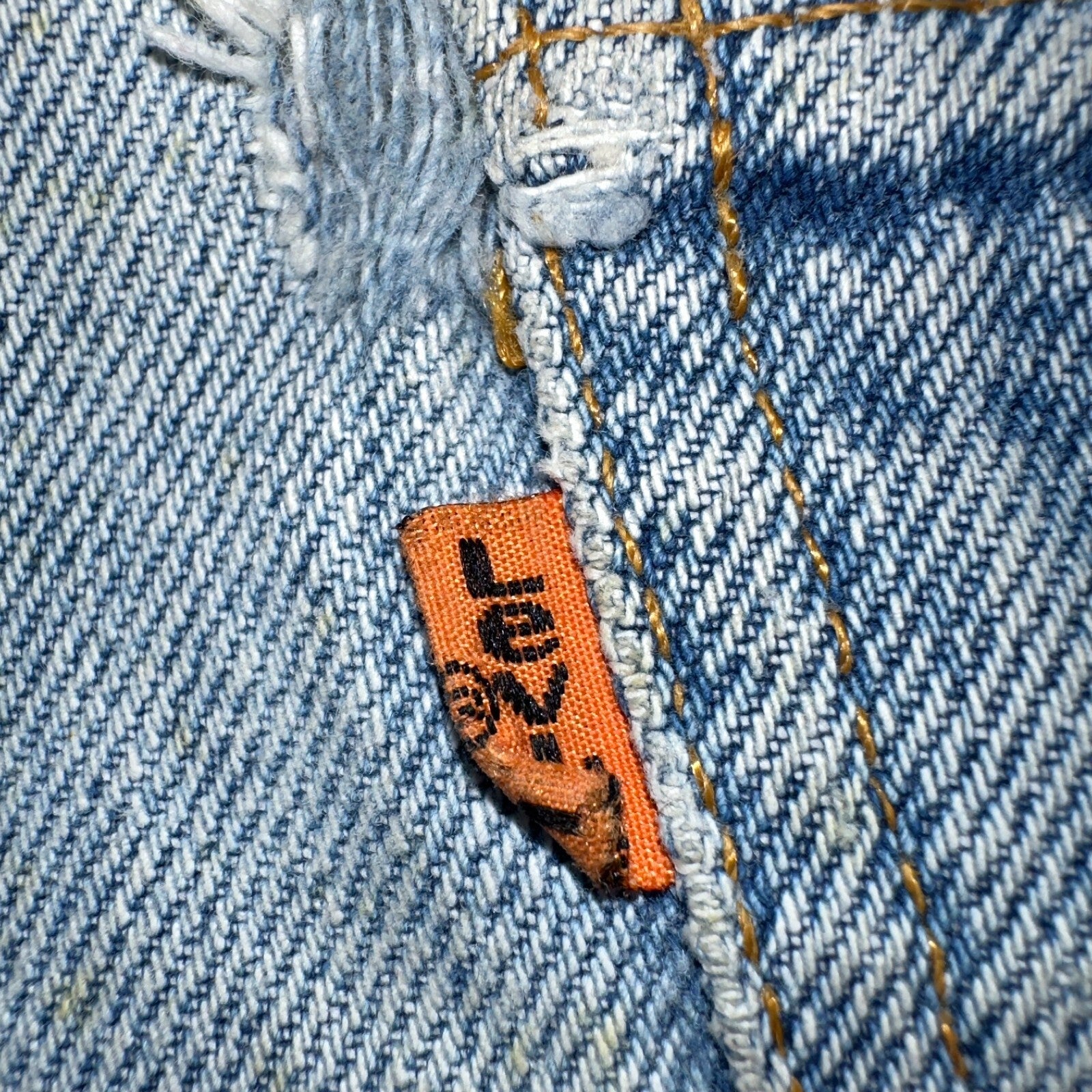 Levis 517 Vintage 80s USA Orange Tab Bootcut Flare Blue Worn Jeans Act 32x29