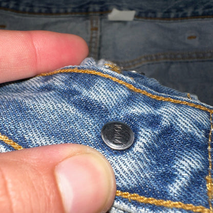 Levis 501 Vintage Y2K 90s XX Straight Leg Jeans Blue Light Wash 38x34 Act 37x34