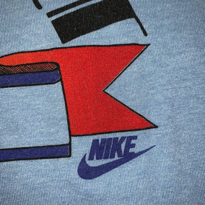 Honolulu Hawaii Vintage Nike T Shirt USA Rare Rainbow Large Blue Geisha 1982 80s