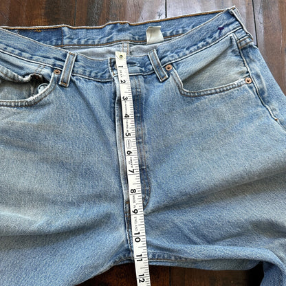 Levis 501 Vintage 90s Straight Leg XX Columbia Jeans 33x30 Light Wash Act 30x29