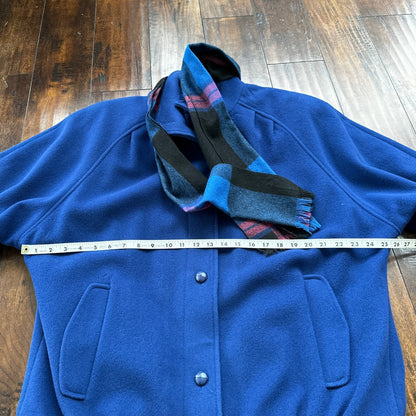 VTG Ferncroft Women's Fleck Blazer Jacket USA Union Made Sz 14 80s Pea Coat