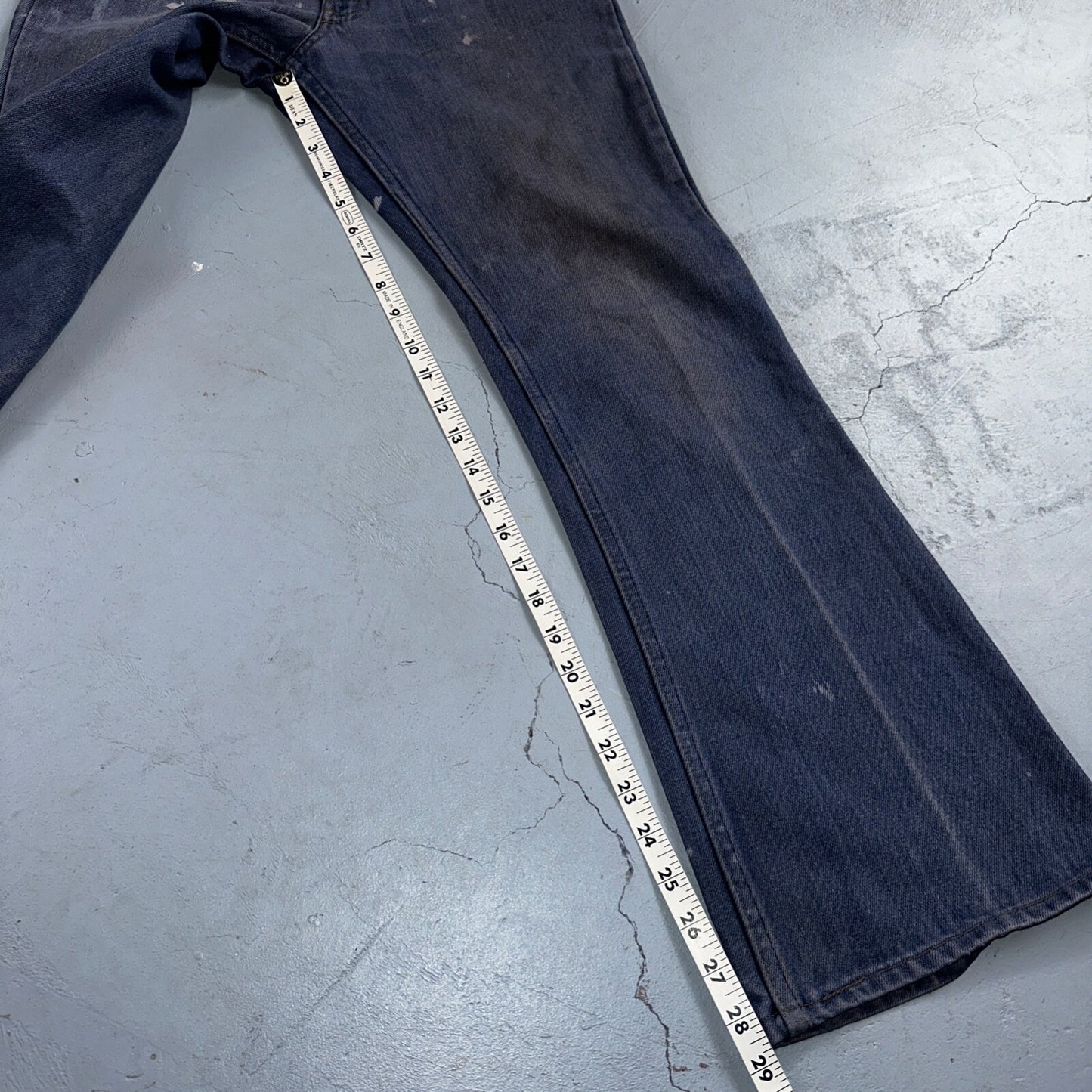 Levis 646 Vintage 70s USA Orange Tab Bootcut Flare Blue Bell Bottom Jeans 29x28