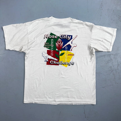 Portland Rose City 2000 Challenge VTG T Shirt Gymnastics Oregon Insurance Family