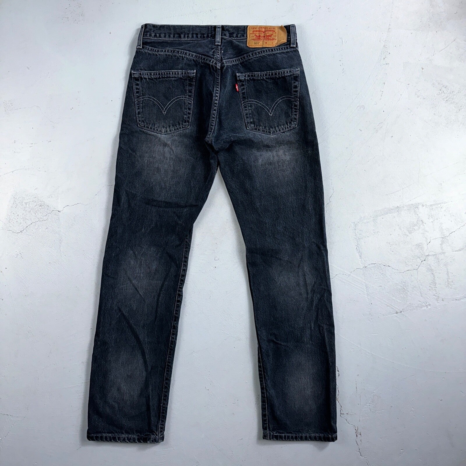 Levis 501 Vintage 90s Mexico Straight Leg Jeans 30x32 Y2K Dark Wash Act 29x31