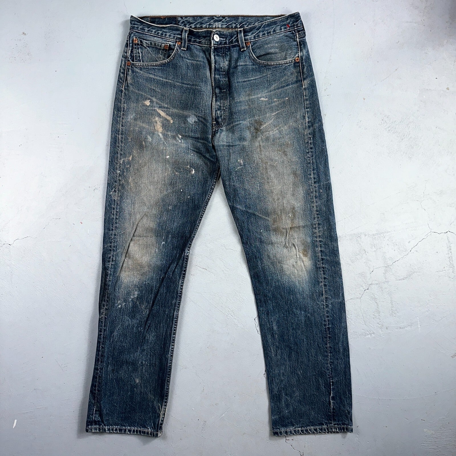 Levis 501 Vintage Y2K XX Straight Leg Jeans Blue Light Wash 34x32 Act 33x30