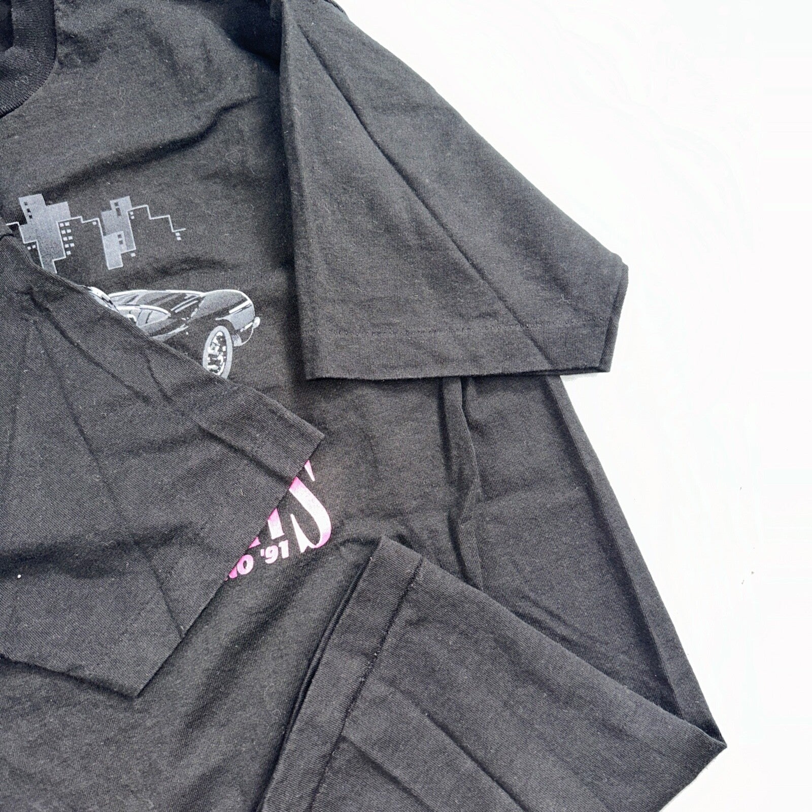 Hot August Nights Reno Car 90s VTG T Shirt Fruit Of The Loom 90s USA Flag XL Rap