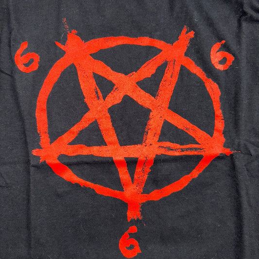 Pentagram 666 VTG T Shirt Music Band Grunge Heavy Metal XL Black Cool Graphic