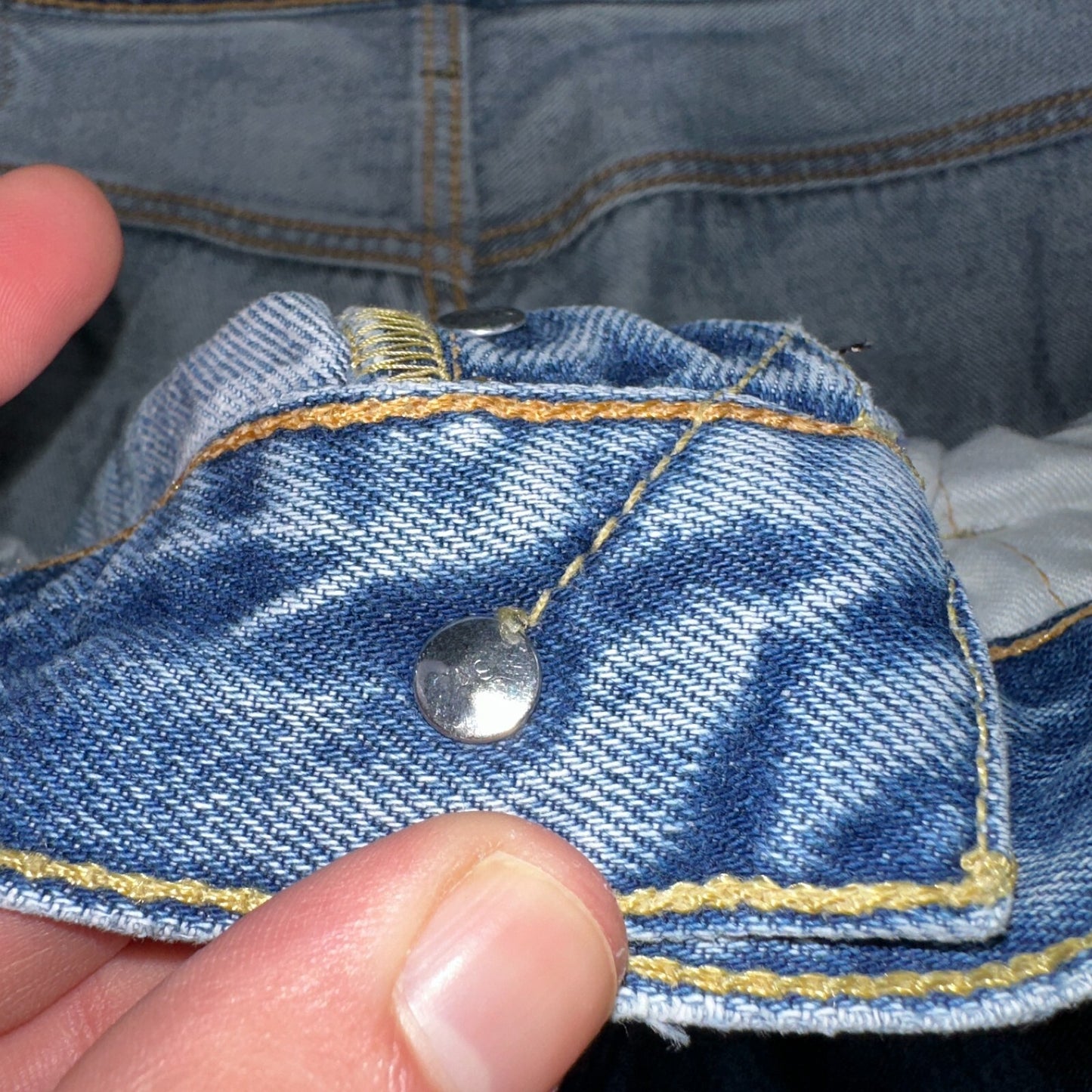 Levis 501 Y2K XX Straight Leg Jeans Blue VTG Med Wash 36x30 Act 35x28