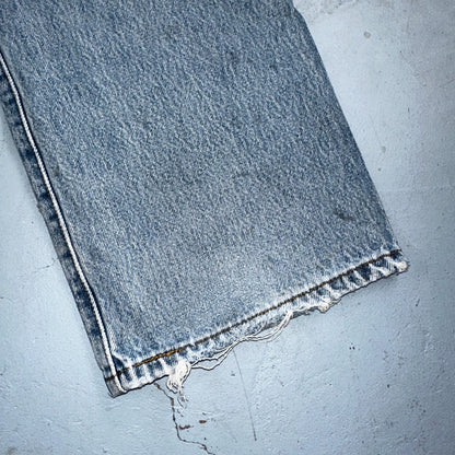 Levis 501 Vintage Y2K XX Straight Leg Jeans 90s Blue Light Wash 38x30 Act 35x26