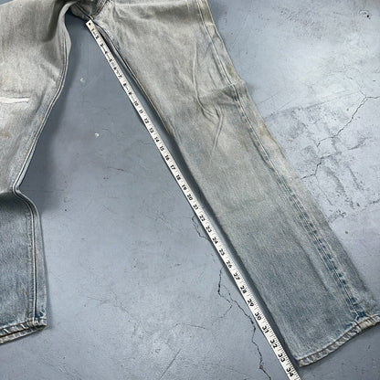Levis 505 VTG 70s SS Redline Selvedge USA XX Jeans Light Wash Talon Act 29x34