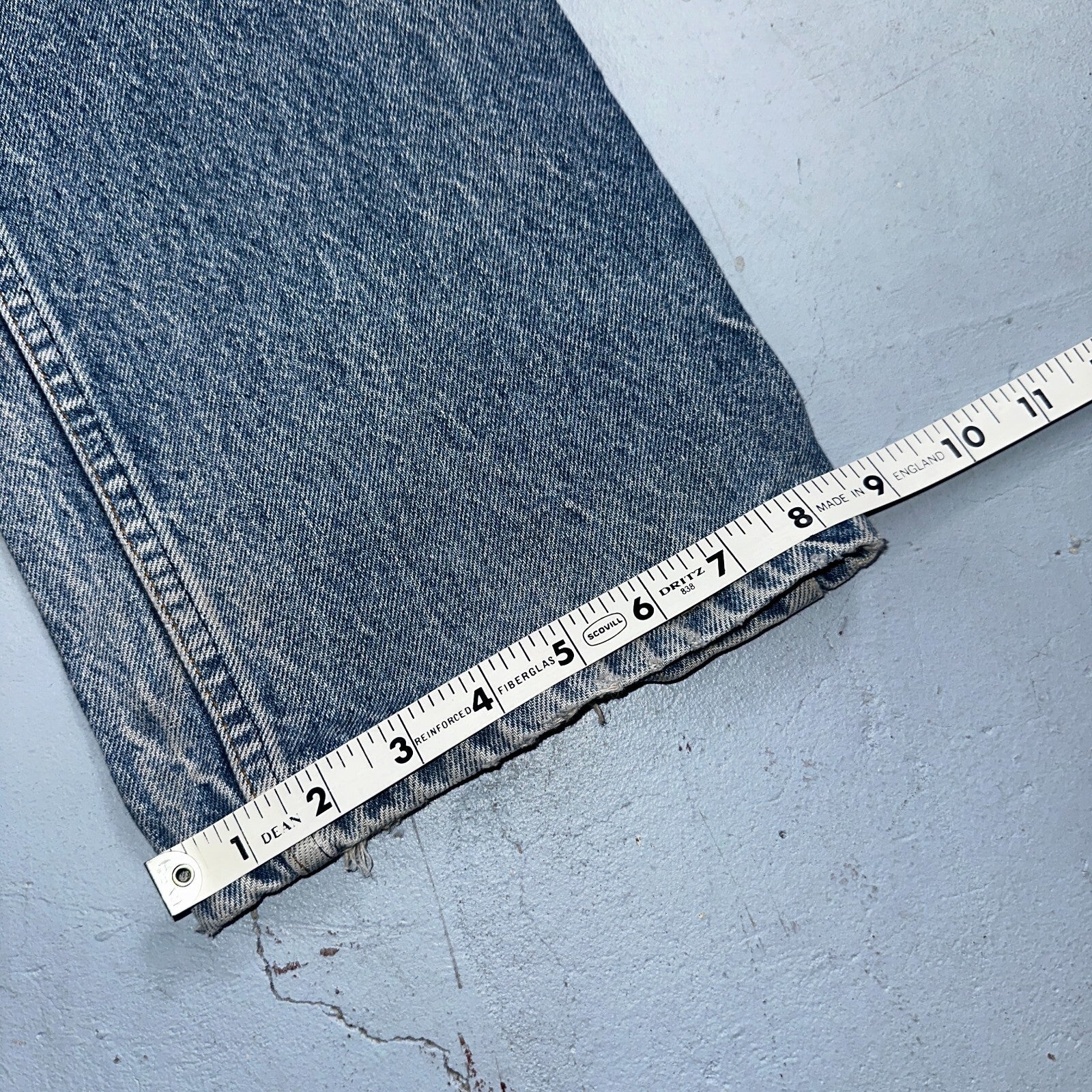 Levis 517 Vintage 80s USA Orange Tab Bootcut Flare Blue Worn Jeans Act 32x27