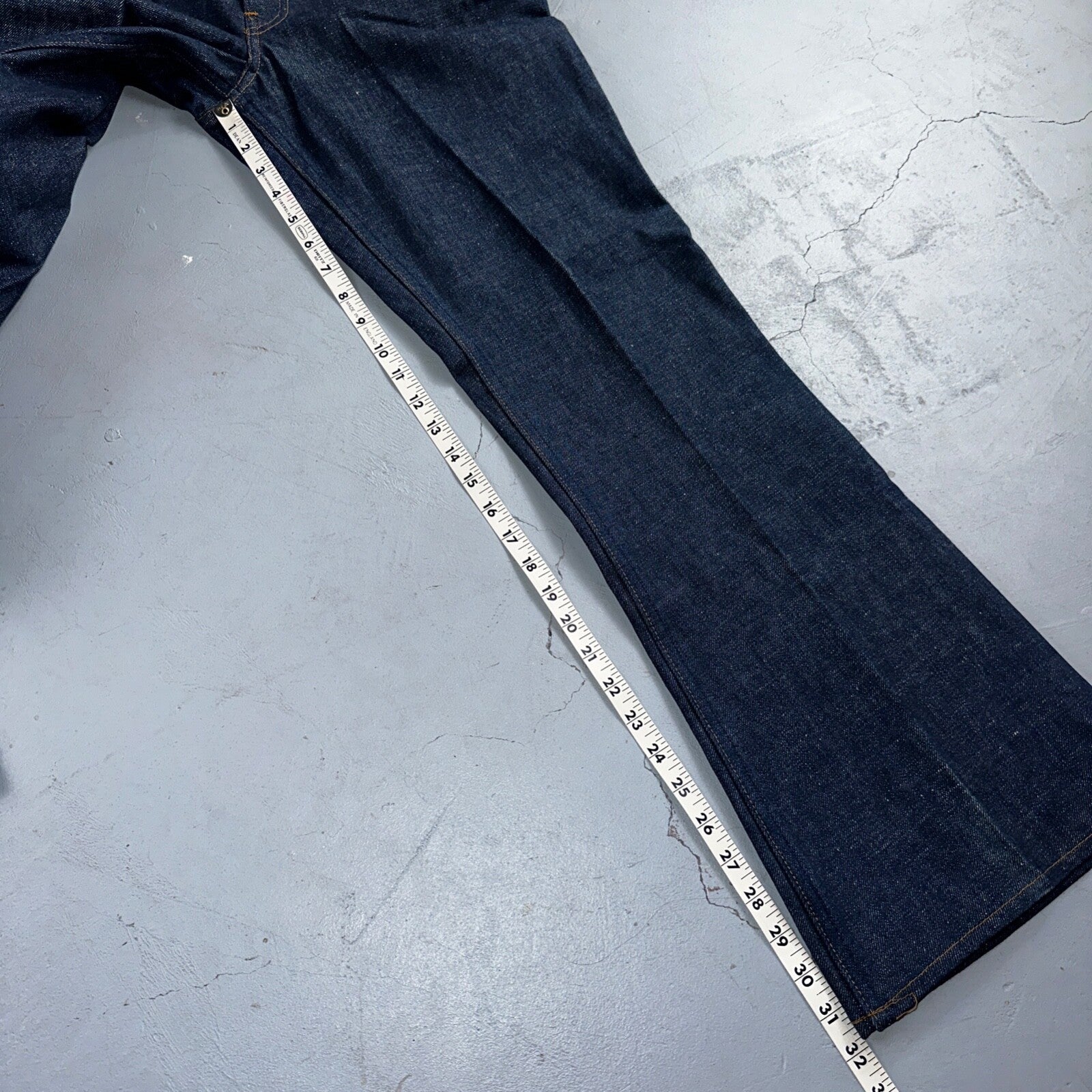 Levis 646 Deadstock 70s USA Orange Tab Bootcut Flare Bell Bottom NOS Jeans 34x31