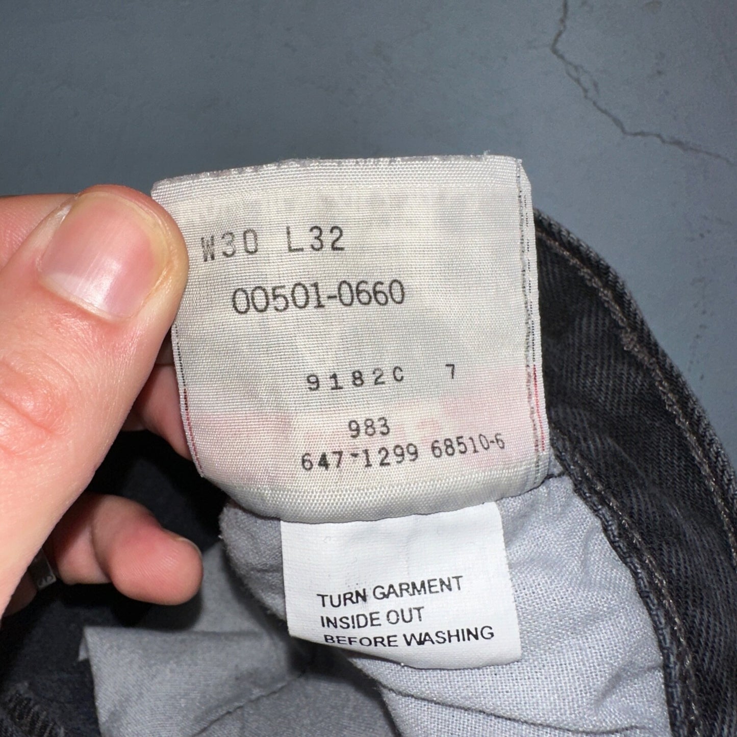 Levis 501 Vintage 90s Mexico Straight Leg Jeans 30x32 Y2K Dark Wash Act 27x30