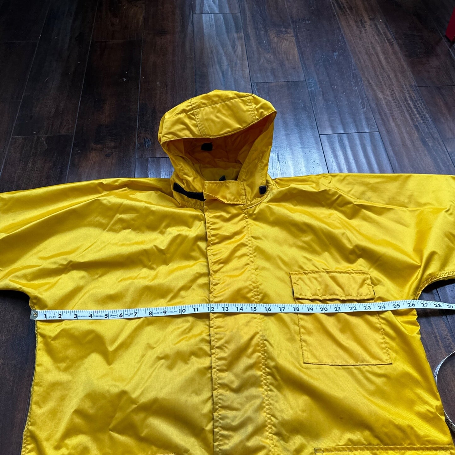 VTG Terrramar 1990s Diamond Jacket Mens Yellow XL Parka Rain Workwear