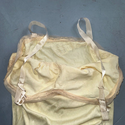 Vintage 1970s Charm Lingerie Slip Dress Sleepwear Full Sweep Nightgown Lace 70s