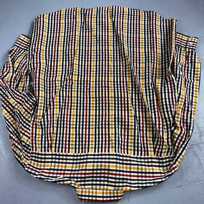 Paul & Shark Shirt Men's 46 Button Down Long Sleeve Gingham Check Italy Tricolor