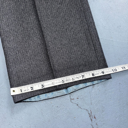 VTG Mens 2 PC Suit 41 Jacket Coat Pants Gray Rockabilly 80s Egon Von Furstenberg